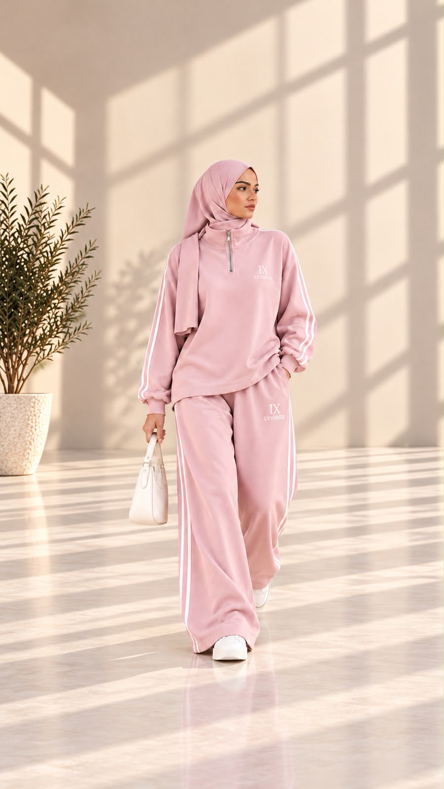 طقم رياضي نسائي محتشم